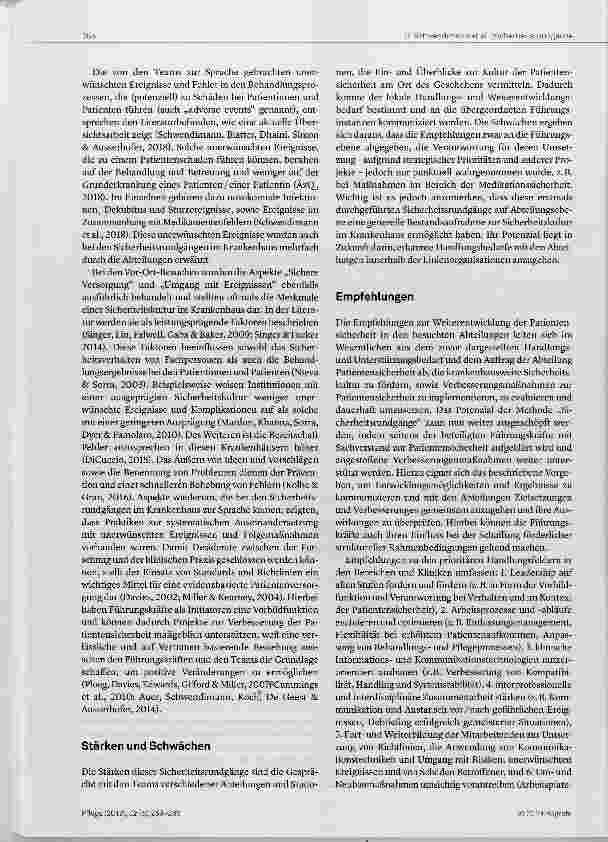Vorschauseite 6: Sicherheitsrundgänge Abteilungsbesuche mit Fokus auf die Patientensicherheit