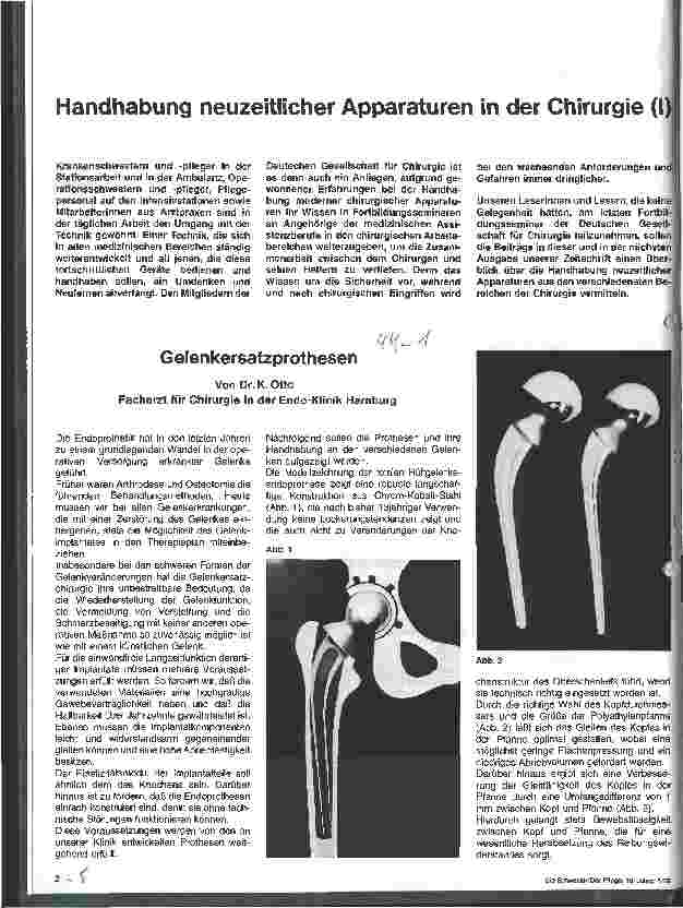 Vorschauseite 1: Gelenkersatzprothesen