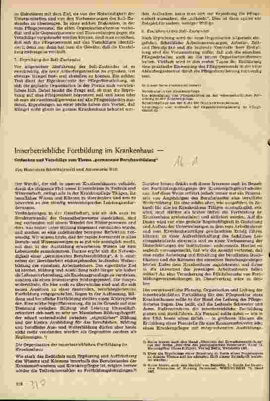 Vorschauseite 1: Innerbetriebliche Fortbildung im Krankenhaus