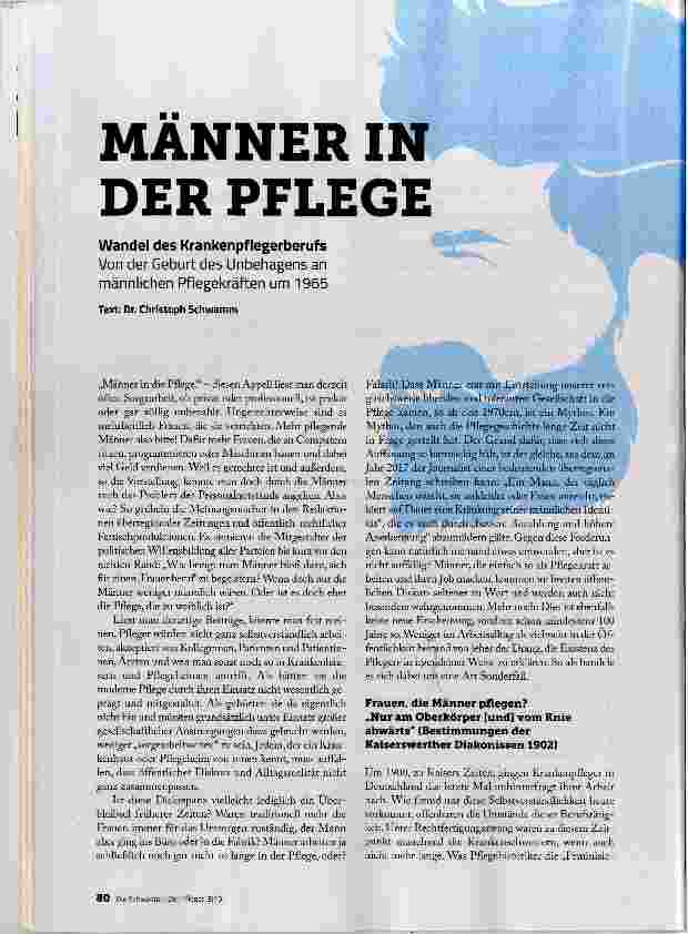 Vorschauseite 1: MANNER IN DER PFLEGE
