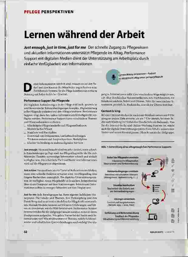 Vorschauseite 1: Lernen während der Arbeit