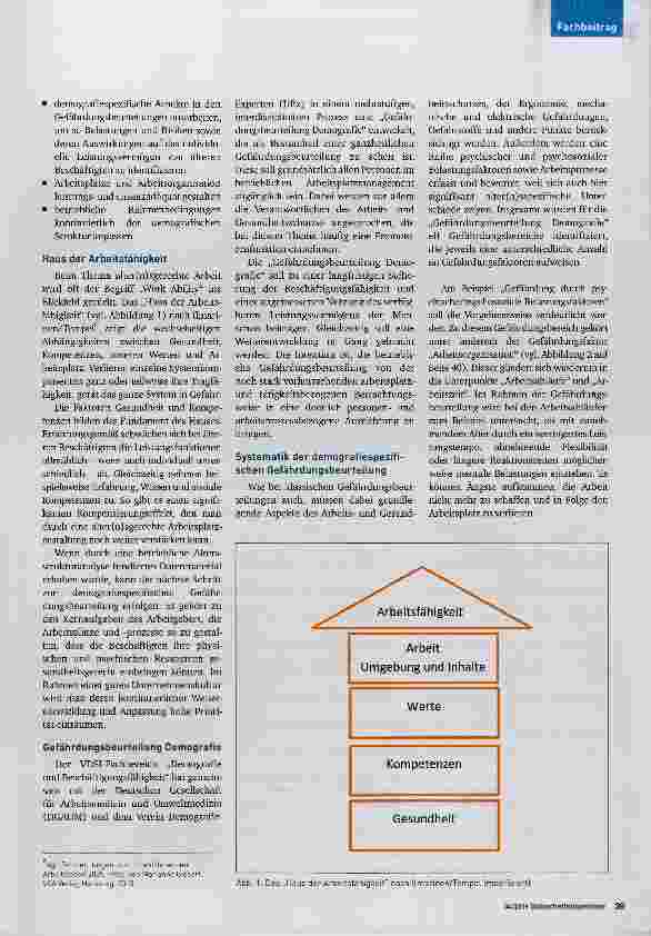 Vorschauseite 2: Gefährdungsbeurteilung Demografie