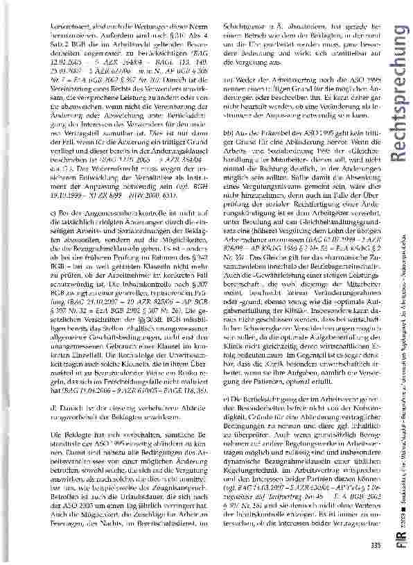 Vorschauseite 5: Sonderzahlung (hier: Weihnachtsgeld) - Bezugnahme auf ein einseitiges Regelungswerk des Arbeitgebers -Änderungsvorbehalt