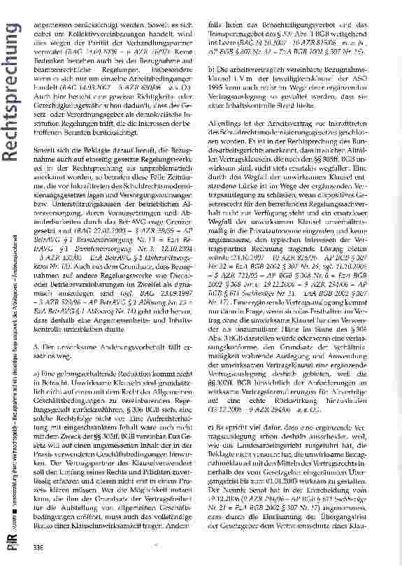 Vorschauseite 6: Sonderzahlung (hier: Weihnachtsgeld) - Bezugnahme auf ein einseitiges Regelungswerk des Arbeitgebers -Änderungsvorbehalt