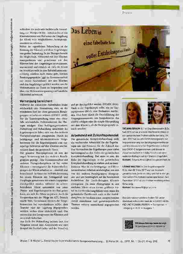 Vorschauseite 4: Ergotherapeutisches Arbeitsfeld mit Zukunftspotenzial