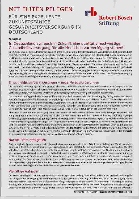 Vorschauseite 1: MIT ELITEN PFLEGEN