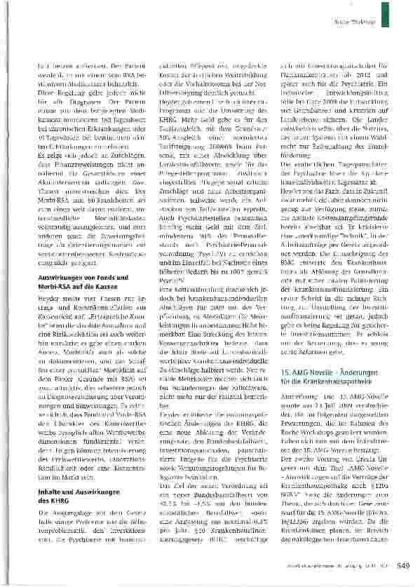 Vorschauseite 2: Auswirkungen der aktuellen Gesetzgebung auf die Krankenhausapotheke