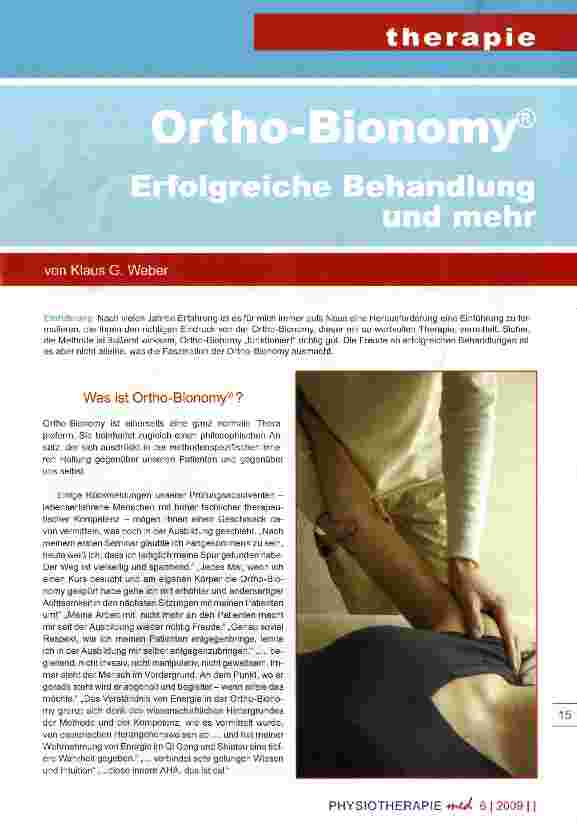 Vorschauseite 1: Ortho-Bionomy