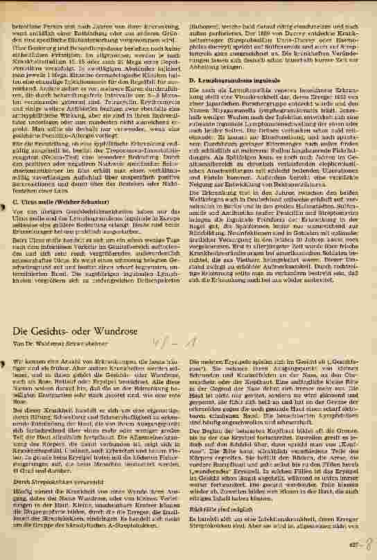 Vorschauseite 1: Die Gesichtsoder Wundrose