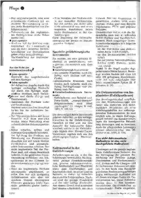 Vorschauseite 2: Die Anwendung von alloplastischen Gefäßprothesen