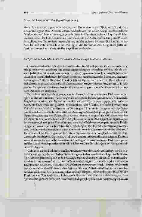 Vorschauseite 4: Spiritualität in der Medizin Mehr als ein Add-On? Anthropologische Grundlegung eines ethisch relevanten Existential