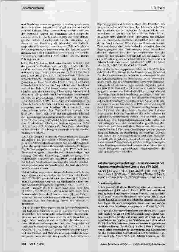 Vorschauseite 4: Urlaubsabgeltung Tod im laufenden Arbeitsverhältnis