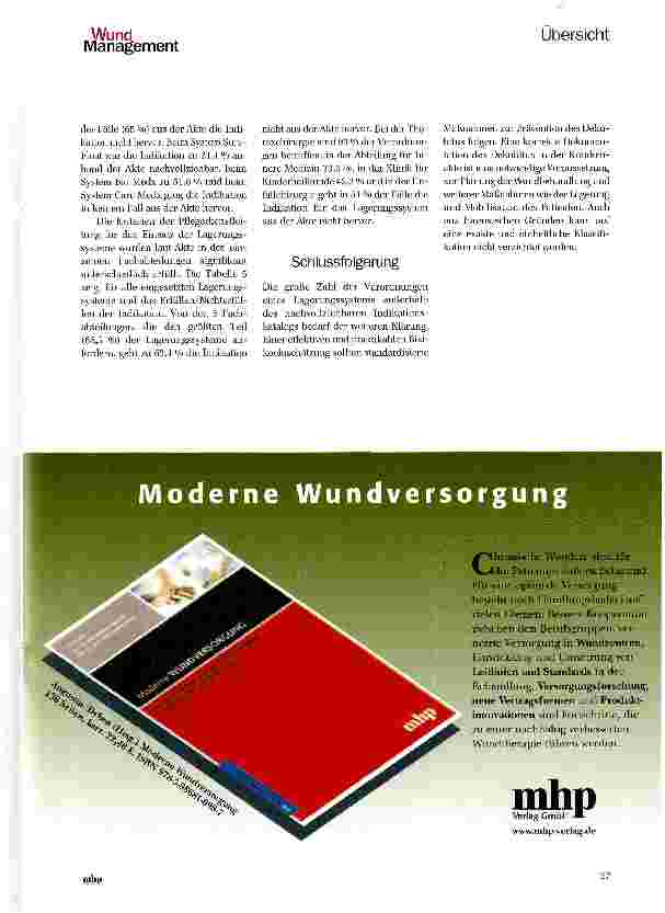 Vorschauseite 4: Lagerungssysteme zur Dekubitusprophylaxe und Therapie —eine Anwendungsbetrachtung am Universitätsklinikum Essen für das Jahr 2006