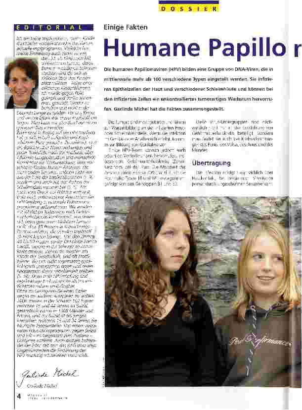 Vorschauseite 1: Humane Papillornaviren