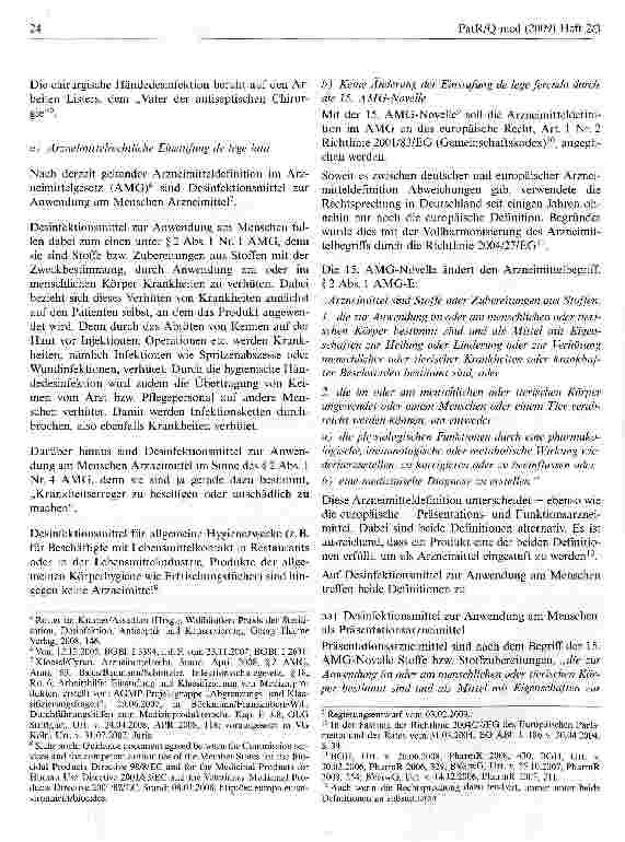 Vorschauseite 2: Die rechtliche Einstufung von Desintektionsmitteln in Deutschland