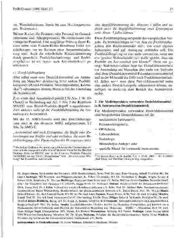 Vorschauseite 5: Die rechtliche Einstufung von Desintektionsmitteln in Deutschland