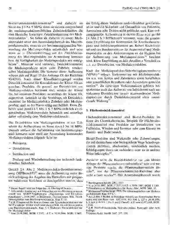 Vorschauseite 6: Die rechtliche Einstufung von Desintektionsmitteln in Deutschland