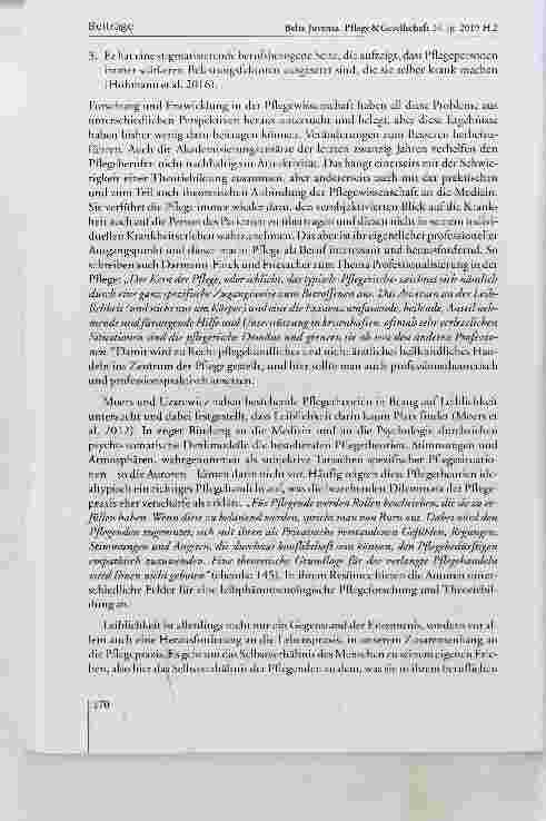 Vorschauseite 4: Leiblichkeit als Herausforderung fur die Pflegebildung