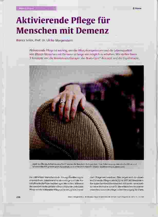 Vorschauseite 1: Aktivierende Pflege für Menschen mit Demenz
