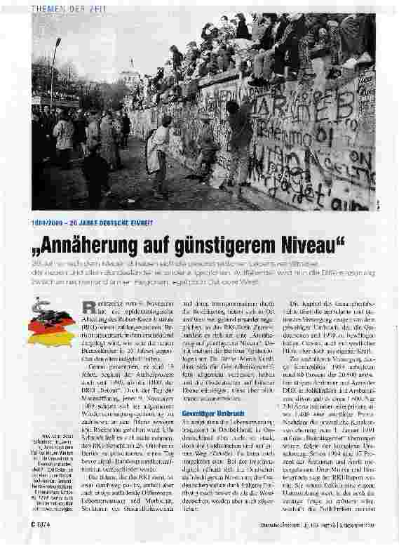 Vorschauseite 1: „Annäherung auf günstigerem Niveau