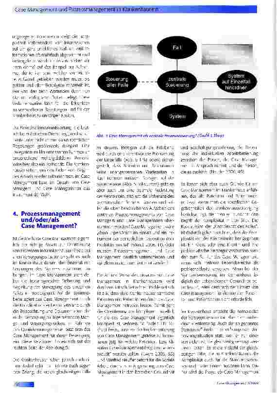 Vorschauseite 4: Case Management und Prozessmanagement in Krankenhäusern