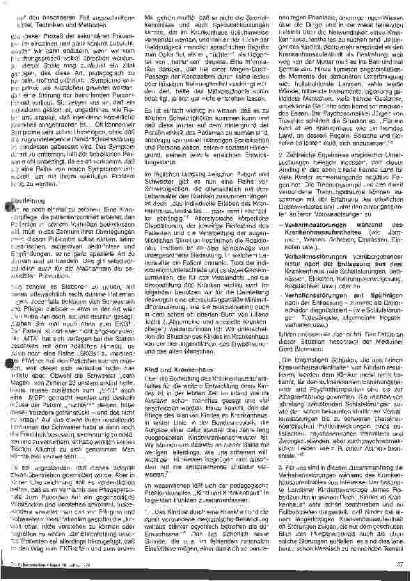 Vorschauseite 2: Pädagogische Aspekte der Krankenpflege 7. Folge Der Patient im Krankenhaus und eine (un)heimliche Freizeit (Teil 4)
