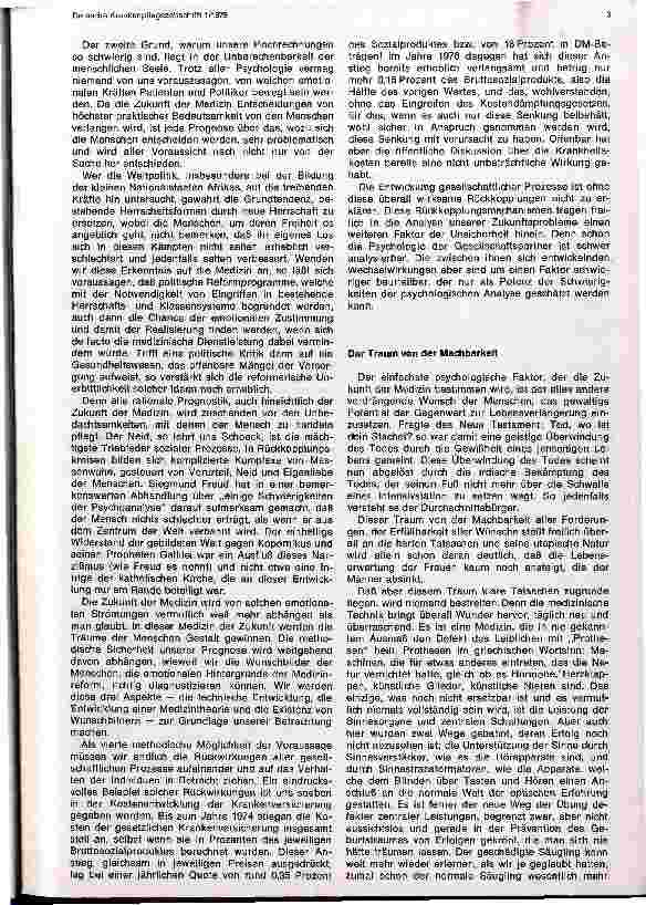 Vorschauseite 2: Zukunftsperspektiven und Tendenzen in der Medizin