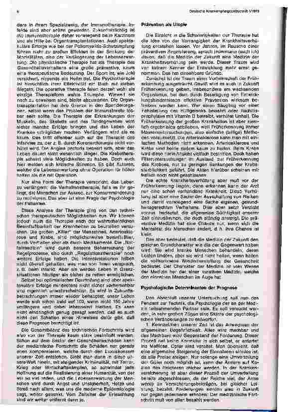 Vorschauseite 5: Zukunftsperspektiven und Tendenzen in der Medizin