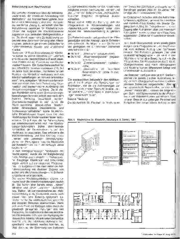 Vorschauseite 5: Das Kinderkrankenhaus: Baukonzeption des Pflegebereiches als Folge der Entwicklung der Kinderheilkunde