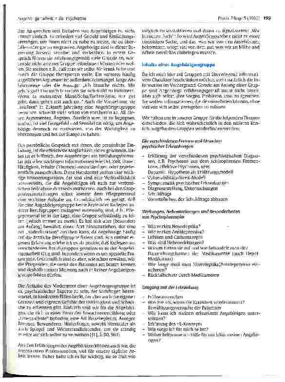 Vorschauseite 3: Angehörigenarbeit in der Psychiatrie