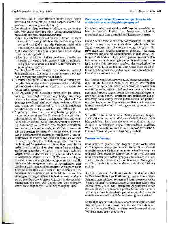 Vorschauseite 5: Angehörigenarbeit in der Psychiatrie