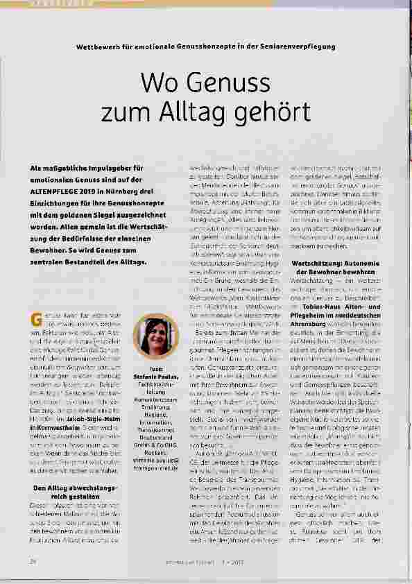 Vorschauseite 1: Wo Genuss zum Alltag gehört