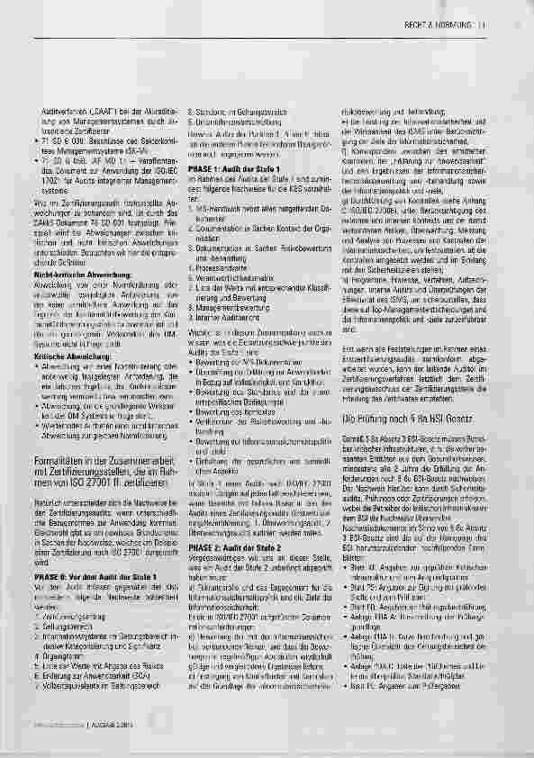 Vorschauseite 5: Informationssicherheitsmanagement nach der BSI-Kritis-Verordnung