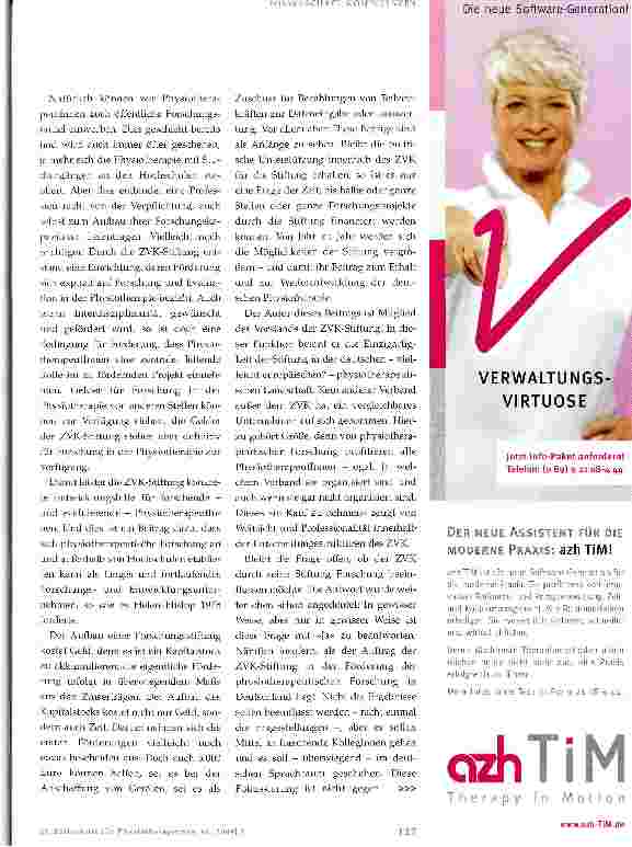 Vorschauseite 2: Die ZVK-Stiftung