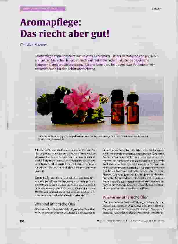 Vorschauseite 1: Aromapflege: Das riecht aber gut!
