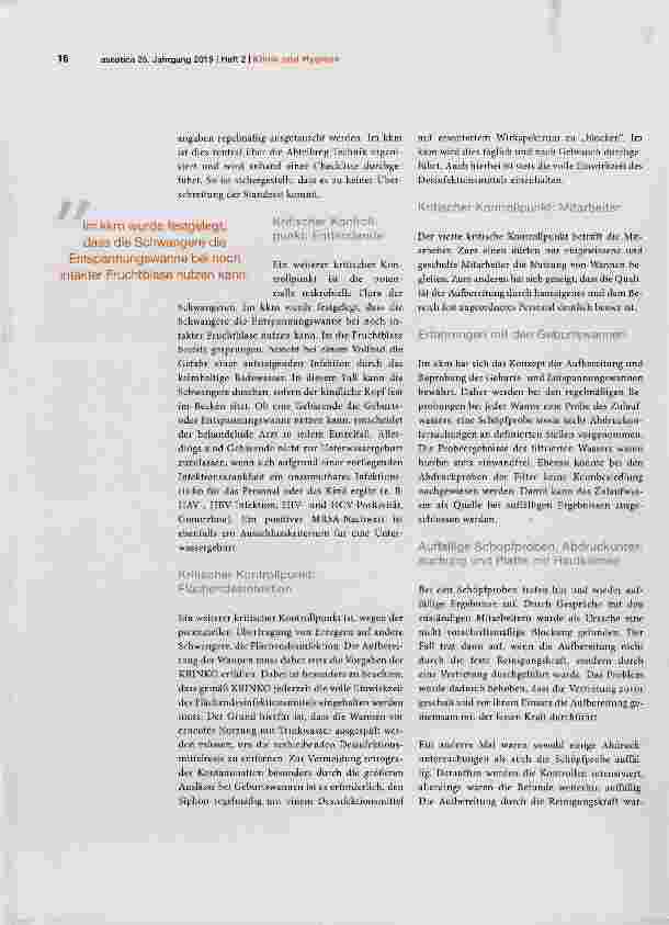Vorschauseite 3: Geburtswannen im Katholischen Klinikum Mainz