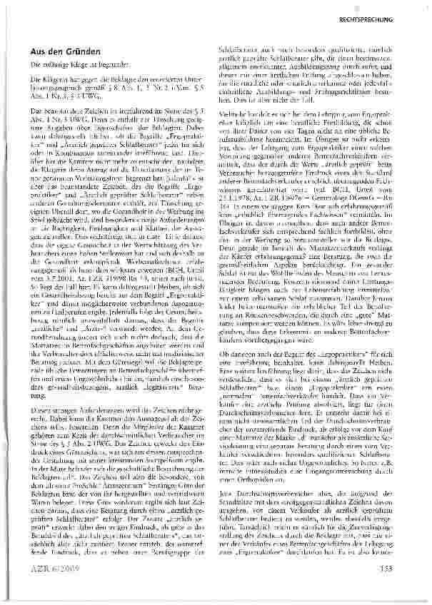 Vorschauseite 2: Ergopraktiker und ärztlich geprüfter Schlafberater