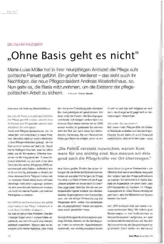Vorschauseite 1: „Ohne Basis geht es nicht