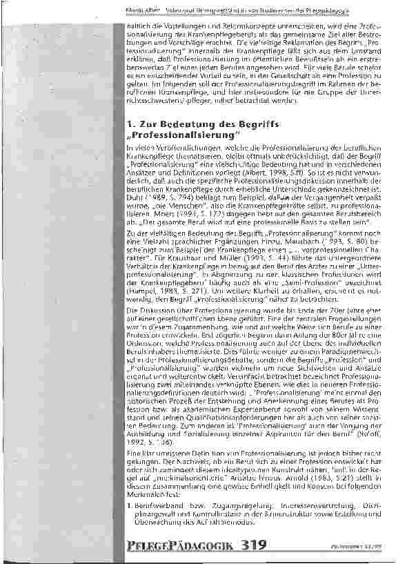 Vorschauseite 2: Professionalisierungsverständnis von Studierenden der Pflegepädagogik
