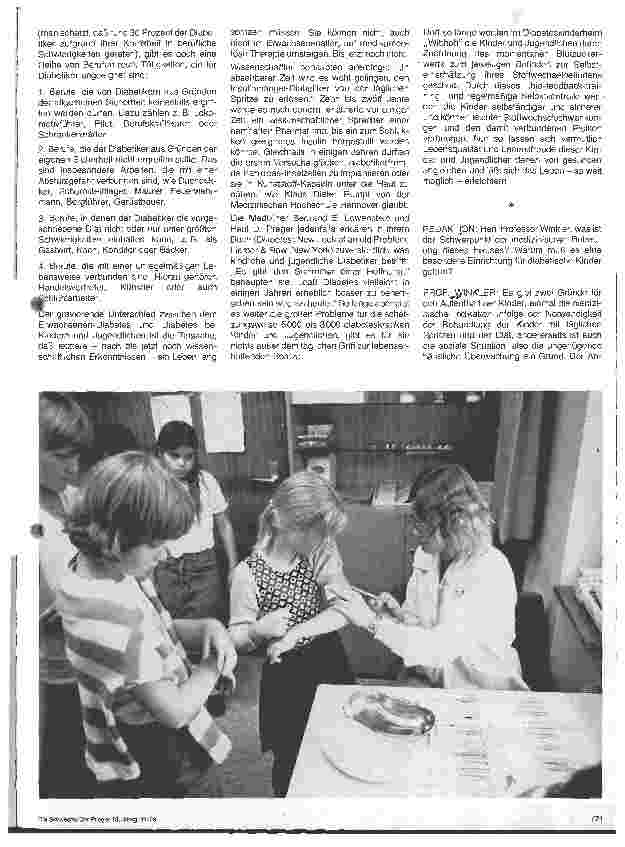 Vorschauseite 2: Ein Leben lang mit der Spritze leben Besuch im Diabetiker-Kinderheim Witthoh in Immendingen