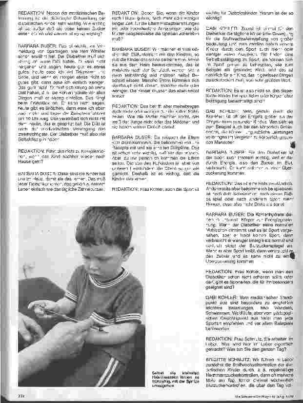 Vorschauseite 4: Ein Leben lang mit der Spritze leben Besuch im Diabetiker-Kinderheim Witthoh in Immendingen
