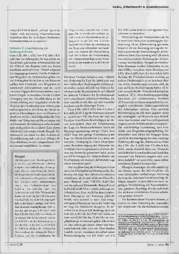Vorschauseite 2: Die Umsetzung der Urteile zur Umkleidezeit in der Praxis