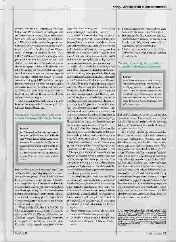 Vorschauseite 4: Die Umsetzung der Urteile zur Umkleidezeit in der Praxis