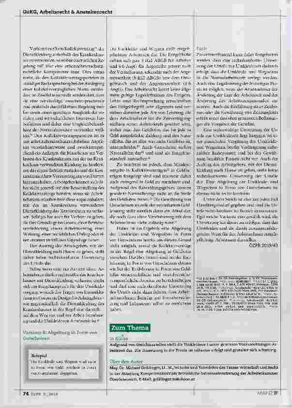 Vorschauseite 5: Die Umsetzung der Urteile zur Umkleidezeit in der Praxis