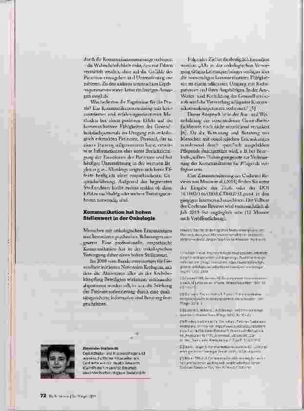 Vorschauseite 3: BESSER KOMMUNIZIEREN MIT KREBSPATIENTEN