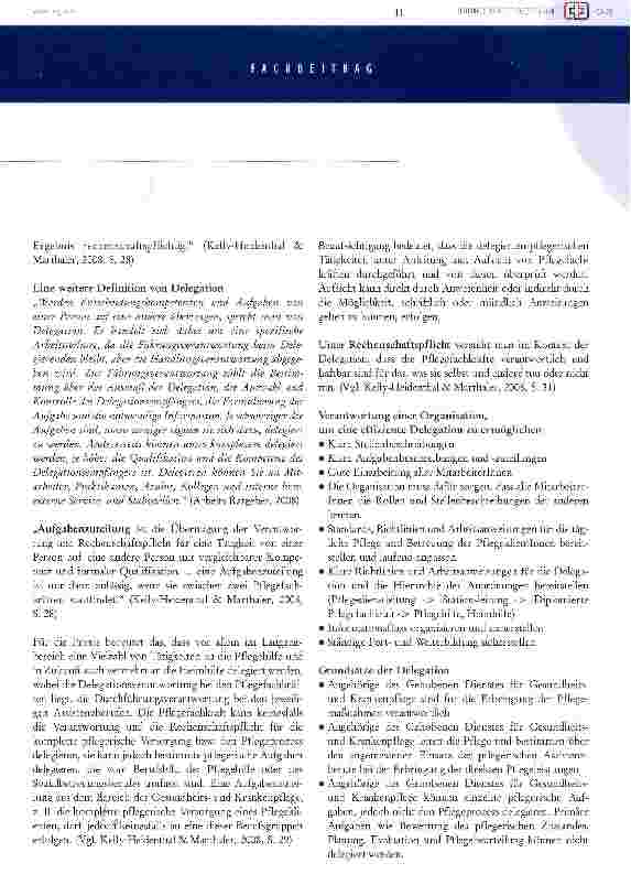 Vorschauseite 4: delegation von pflegerischen tätigkeiten teil 1