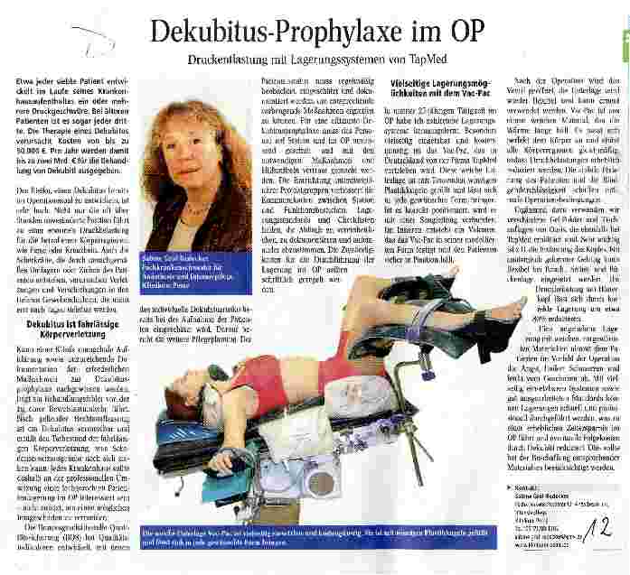 Vorschauseite 1: Dekubitus-Prophylaxe im OP