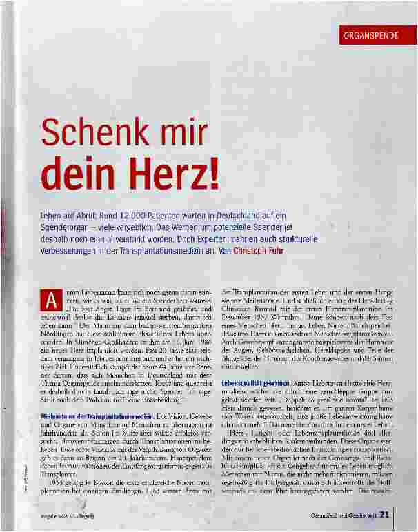 Vorschauseite 1: Schenk mir dein Herz!