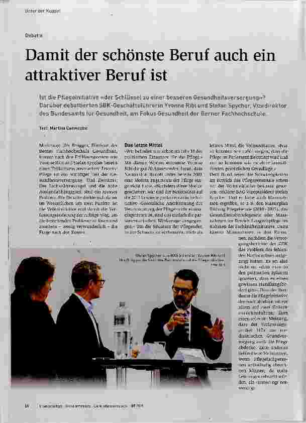 Vorschauseite 1: Damit der schönste Beruf auch ein attraktiver Beruf ist