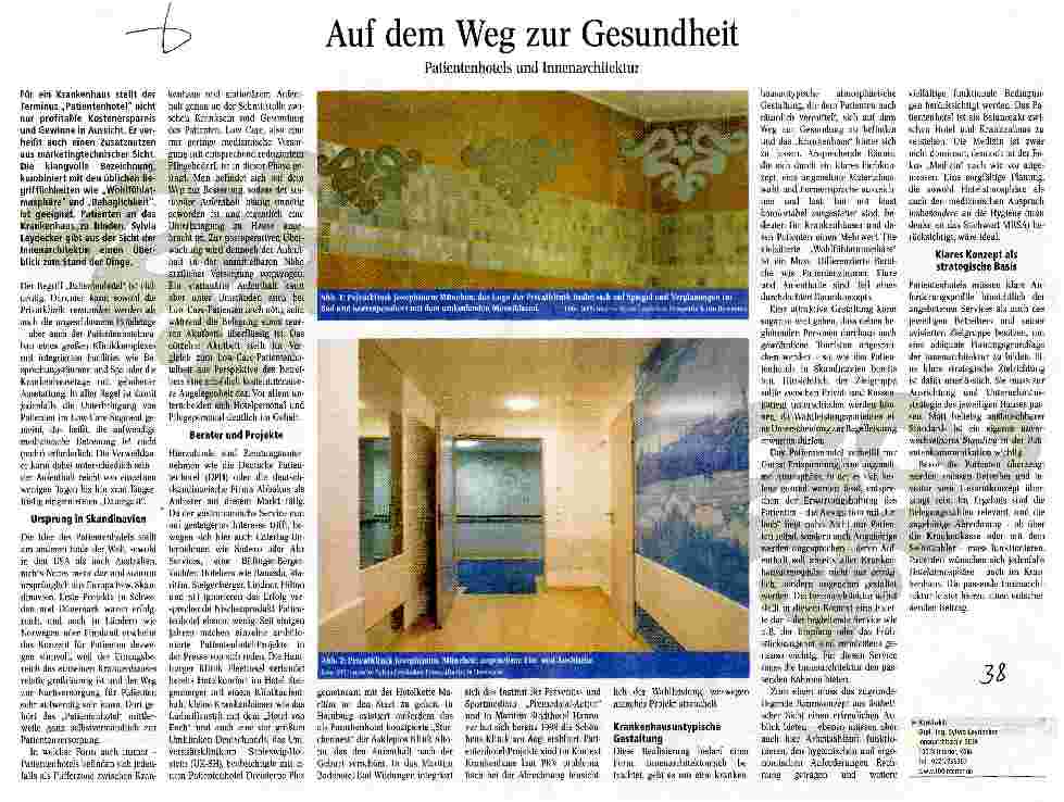 Vorschauseite 1: Auf dem Weg zur Gesundheit